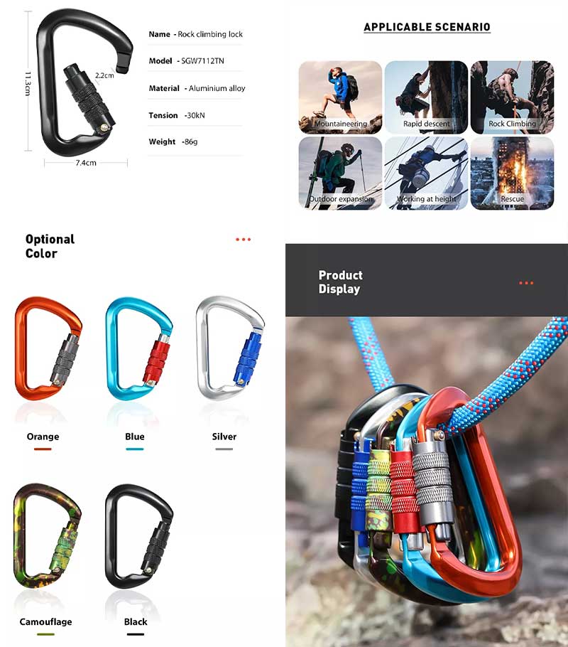 30KN Safety Carabiner