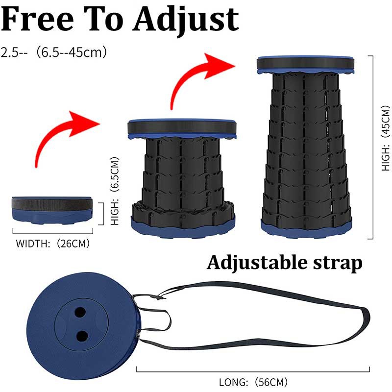 휴대용 텔레스코픽 스툴