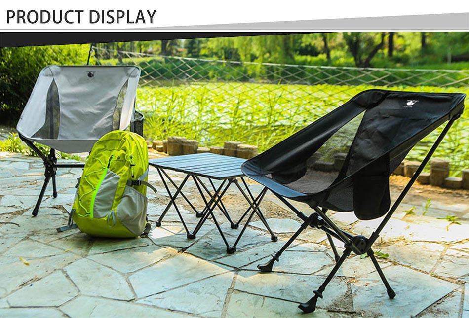 camping moon chair trekking pole 2 in 1