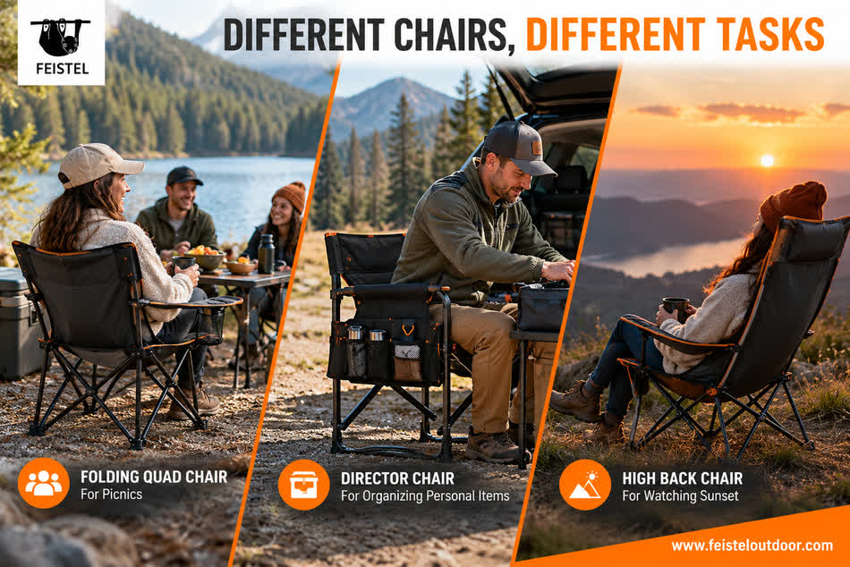 Camping Chairs and Tables Set Camping Chairs and Tables Set