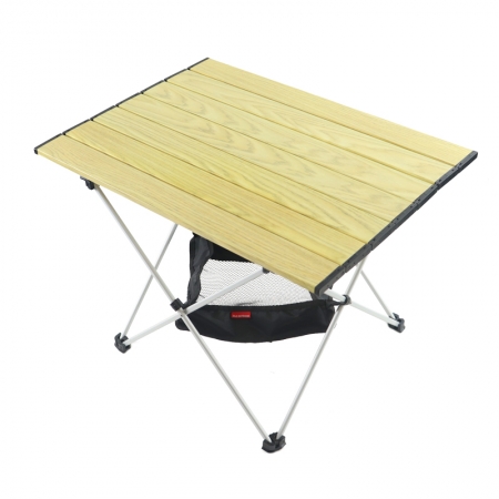 알루미늄 높이 조절 가능한 경량 접이식 캠핑 테이블 휴대용 야외 롤업 테이블 
