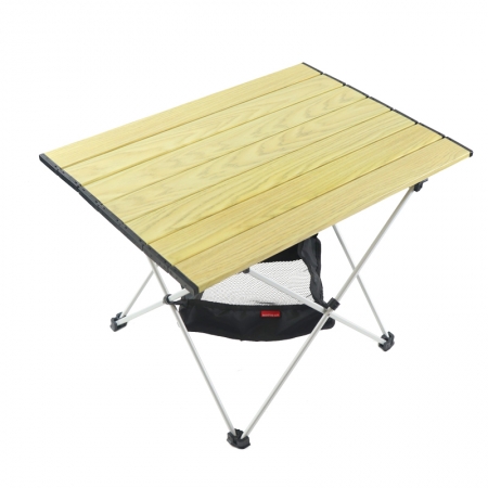 알루미늄 높이 조절 가능한 경량 접이식 캠핑 테이블 휴대용 야외 롤업 테이블 