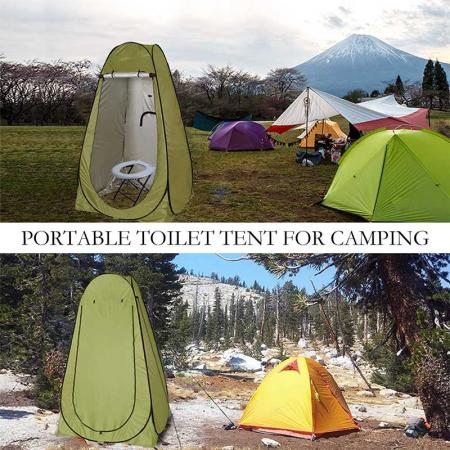 휴대 가방이있는 야외 휴대용 소형 팝업 샤워 텐트 