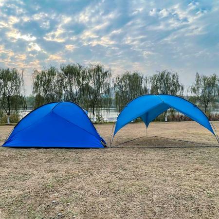 캠핑 하이킹을위한 야외 팝업 곡선 캐노피 텐트 천막 캐노피 