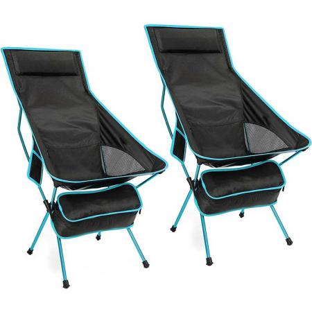 낚시 하이킹 배낭 여행을위한 야외 접이식 의자 경량 캠핑 비치 의자 