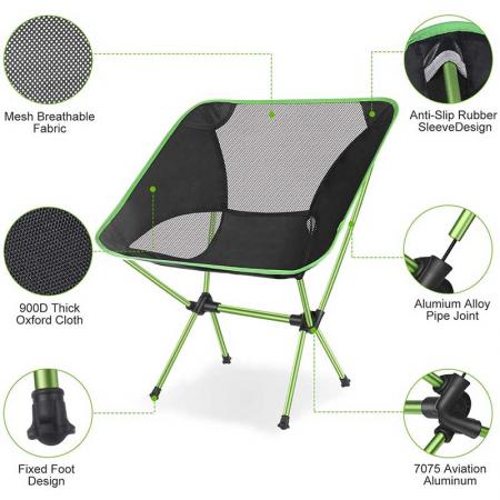 낚시 배낭 여행을위한 휴대용 해변 의자 야외 캠핑 해변 의자 