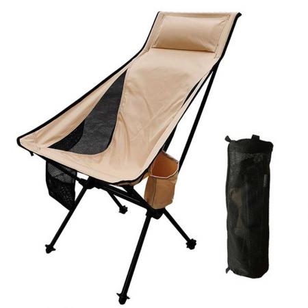 야외 테이블과 의자 세트 야외에서 휴대하기 쉬운 휴대 가방이있는 휴대용 캠프 접는 의자 