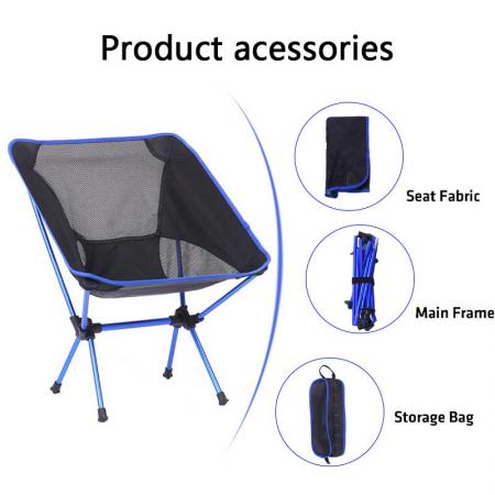 접이식 라운지 의자 가벼운 접이식 해변 캠프 의자, 휴대하기 쉬운 가방 포함 