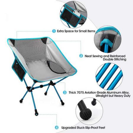 휴대용 캠핑 의자 접이식 비치 의자 야외 낚시용 경량 비치 의자 접이식 