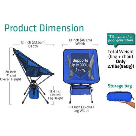 휴대용 초경량 캠핑 문 의자 경량 낚시 캠핑 바베큐 의자 접이식 하이킹 