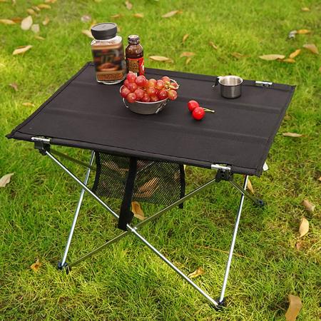 접이식 테이블 휴대용 캠핑 테이블 접이식 피크닉 테이블 방수 캔버스 비치 테이블 야외 캠핑 비치 