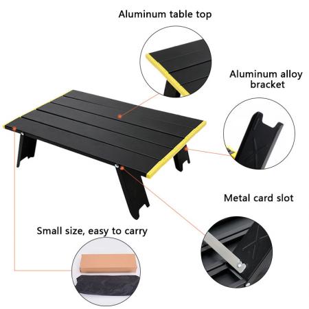 캠핑 테이블 컴팩트 롤탑 알루미늄 테이블 