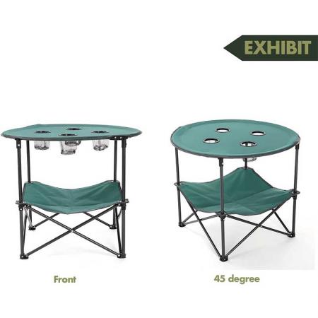 접이식 테이블 휴대용 캠핑 테이블 야외 피크닉 캠핑을위한 휴대 가방이있는 초경량 컴팩트 