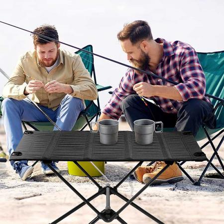 사용자 정의 휴대용 알루미늄 롤 피크닉 테이블 야외 하이킹 캠핑 테이블 