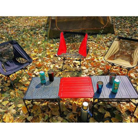 낚시 여행 테이블을위한 휴대용 야외 접이식 접이식 캠핑 테이블 