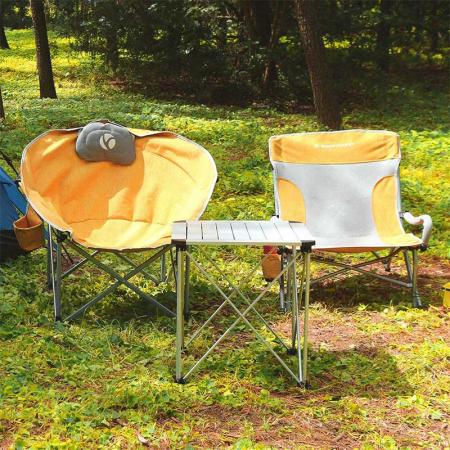피크닉/하이킹/캠핑을 위한 도매 휴대용 접이식 롤업 테이블 