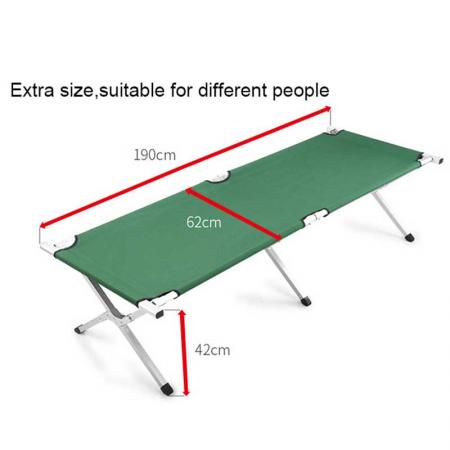 야외 초경량 알루미늄 합금 싱글 침대 휴대용 캠핑 접이식 침대 