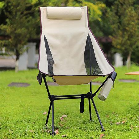 접이식 패브릭 캠핑 의자 접이식 달 의자 초경량 휴대용 야외 접이식 야외 낚시 캠핑 의자 