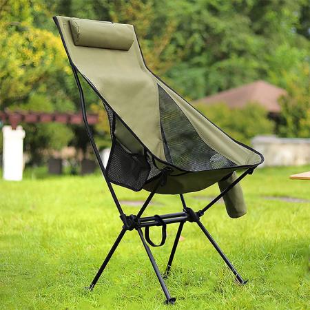 접이식 패브릭 캠핑 의자 접이식 달 의자 초경량 휴대용 야외 접이식 야외 낚시 캠핑 의자 