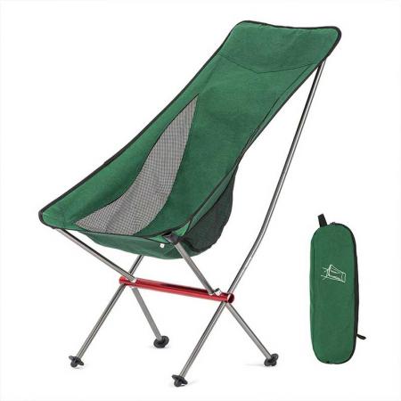 알루미늄 비치 의자 접이식 캠핑 하이 백 경량 의자 야외 하이킹 배낭 