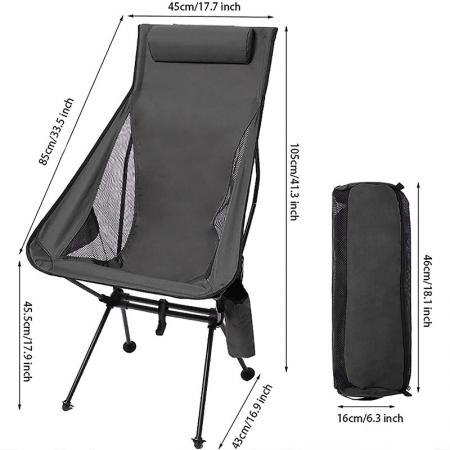 아마존 뜨거운 판매 해변 캠프 접는 의자 접이식 600D 옥스포드 천 