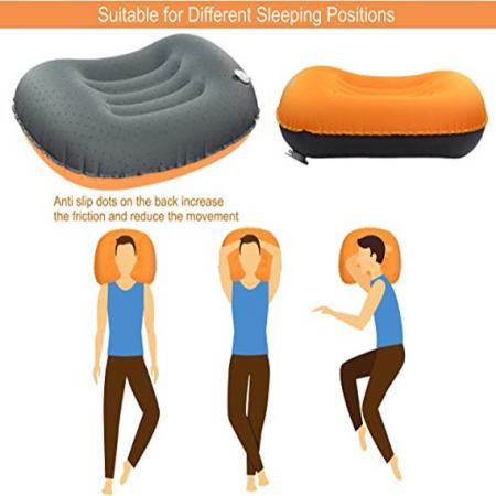 목 및 요추 지지대를 위한 압축 가능한 편안한 인체 공학적 팽창 베개 