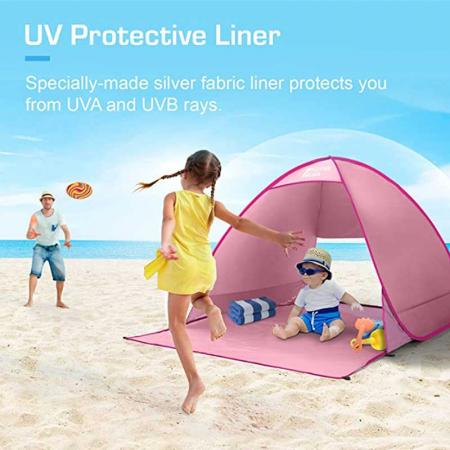 야외 캠핑 낚시용 휴대용 그늘막 텐트(파란색)
 