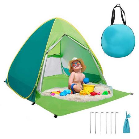 고품질 사용자 정의 야외 완전 자동 팝업 접이식 가족 해변 캠핑 텐트
 