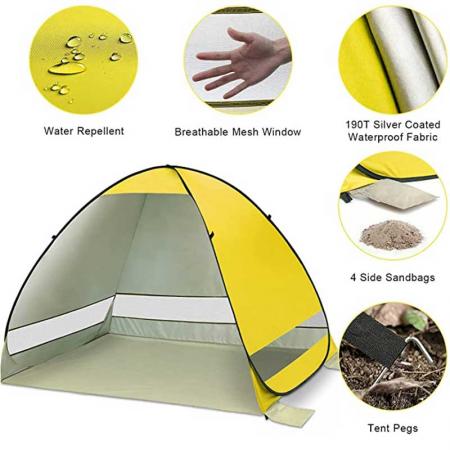 도매 야외 캠핑 해변 삼각형 캐노피 태양 그늘 대피소 UV 보호 텐트
 