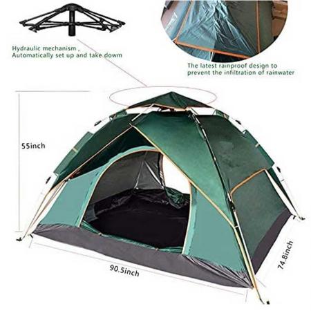 도매 3-4인 완전 자동 속도 오픈 텐트 재고 있음 이중 캠핑 텐트 태양 텐트
 