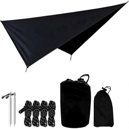 캠핑 tarp 방수 with 2 pole tarps 양산 피크닉 매트 캠핑 액세서리 낚시 하이킹
 