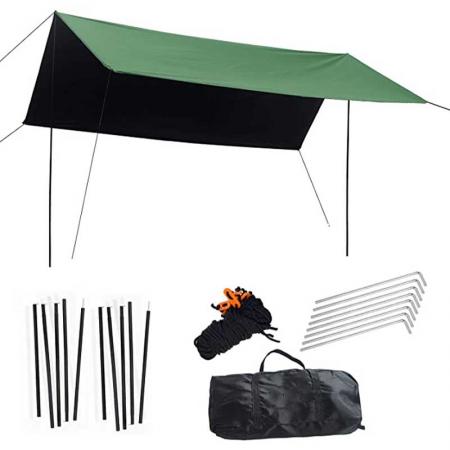 휴대용 양산 경량 방수 레인 플라이 텐트 방수포
 