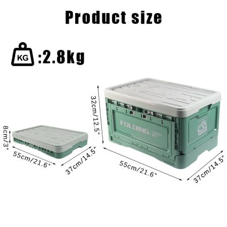 사용자 정의 로고 공장 가격 플라스틱 저장 상자 및 야외 캠핑을위한 접을 수있는 상자
 