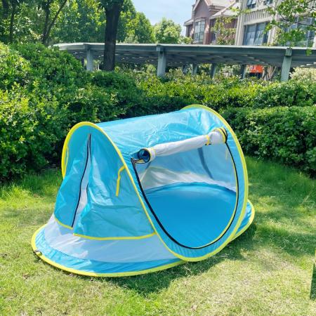 옥외 휴대용 반대로 UV 태양 대피소 자동적인 큰 팝업 비치 텐트 