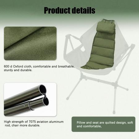 2023 새로운 도착 야외 캠핑을위한 휴대용 조절 의자 접을 수있는 안락 의자 