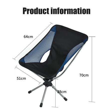 뜨거운 판매 특대 캠핑 의자 초경량 회전 캠핑 의자 