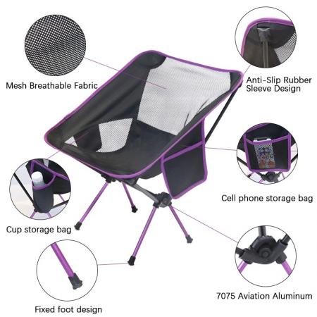 접이식 알루미늄 야외 해변 캠핑 휴대용 의자 