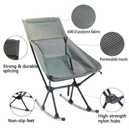 도매 캠핑 접는 의자 야외 흔들 안락 의자 의자 낚시 접이식 의자 가구 