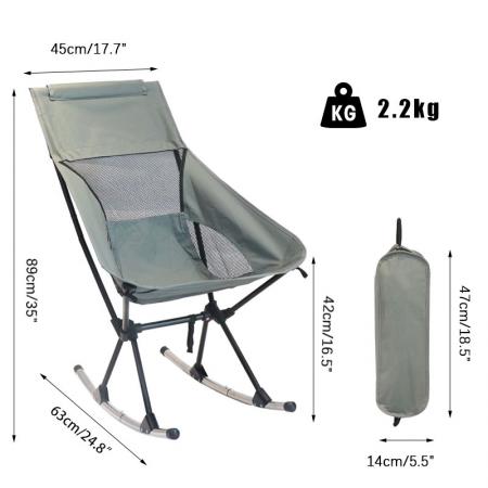 도매 캠핑 접는 의자 야외 흔들 안락 의자 의자 낚시 접이식 의자 가구 