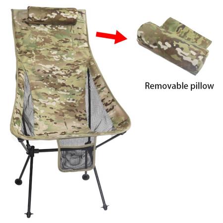 해변 Foldable 알루미늄 합금 의자 분리형 베개와 휴대용 레저 정원 야외 의자 