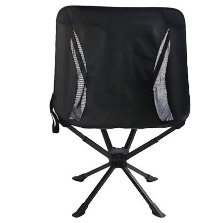 새로운 도착 캠핑 스윙 의자 금속 야외 의자 휴대용 접이식 의자 360도 회전 접이식 의자
         