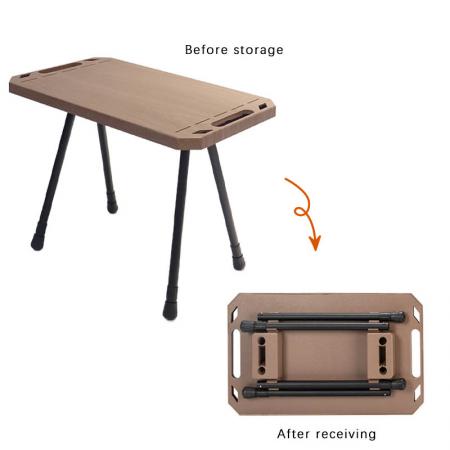 다기능 야외 알루미늄 경량 접이식 피크닉 전술 테이블 캠핑 접이식 테이블 운반 가방
         
