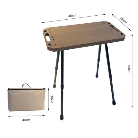 다기능 야외 알루미늄 경량 접이식 피크닉 전술 테이블 캠핑 접이식 테이블 운반 가방
         