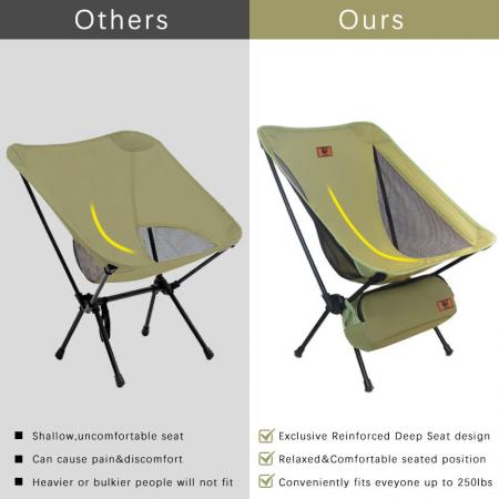 알루미늄 대형 접이식 달 의자 야외 낚시 캠핑 