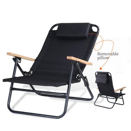 옥외 접히는 3단계 강철 구조 휴대용 비치용 의자 