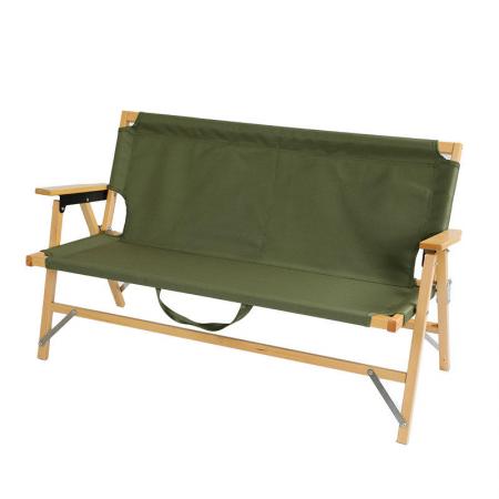 더블 휴대용 야외 해변 캠핑 피크닉 단단한 나무 의자 