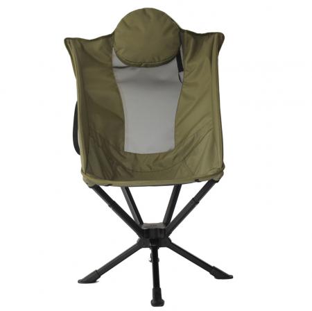 베개가 있는 편안한 경량 360° 회전 캠핑 의자 