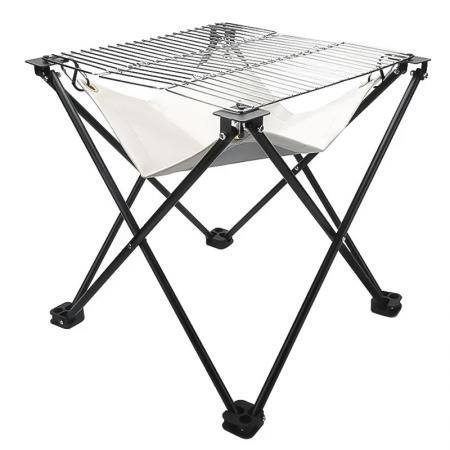 실외 휴대용 접이식 그릴 화실 천으로 스테인리스 스틸 피크닉 그릴 바베큐 숯불 그릴 