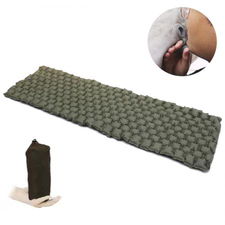 ultralight double sided suede waterproof tpu inflatable  camping sleeping pad 