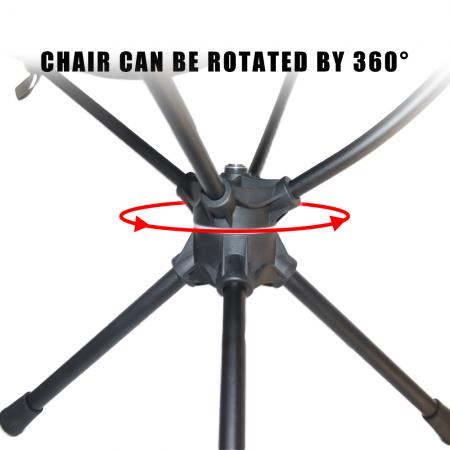 초경량 휴대용 야외 해변 캠핑 360도 회전 의자 회전 휴대용 낚시 의자 